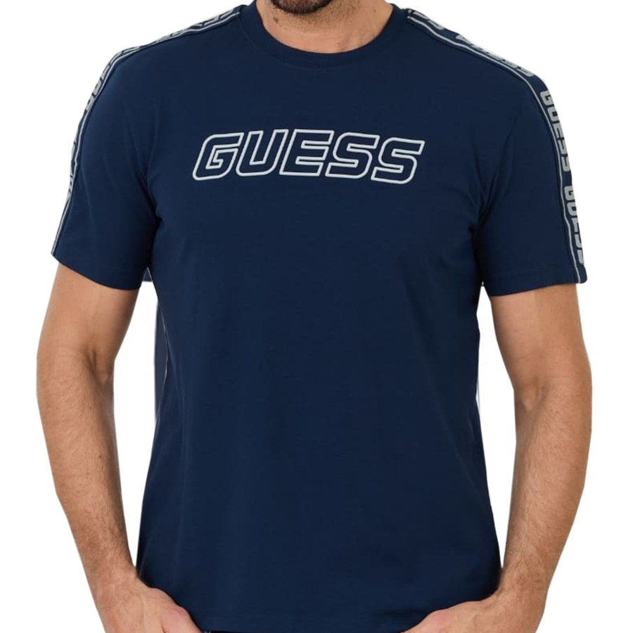 T-Shirt Męski GUESS Arlo Z4GI18 J1314 Granatowy