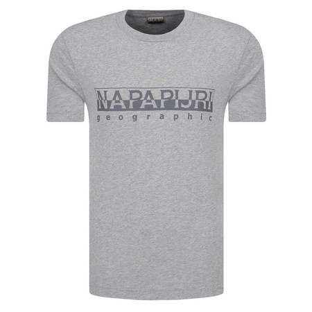 T-shirt Męski NAPAPIJRI N0YIJ9 Regular Fit Szary