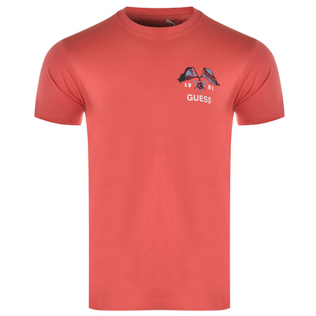 T-Shirt Męski GUESS Logo M2RI16 K8FQ1 Czerwony