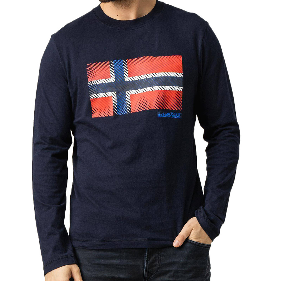 Longsleeve Męski NAPAPIJRI SIBU LS NP000IX1 Granat