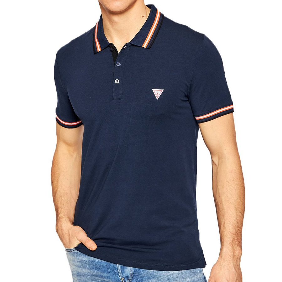 Koszulka Polo Męska Guess M1RP66 J1311 Granatowy