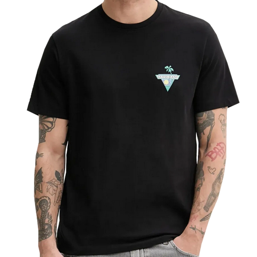 T-shirt Męski GUESS M5GI55 K8FQ4 Czarny