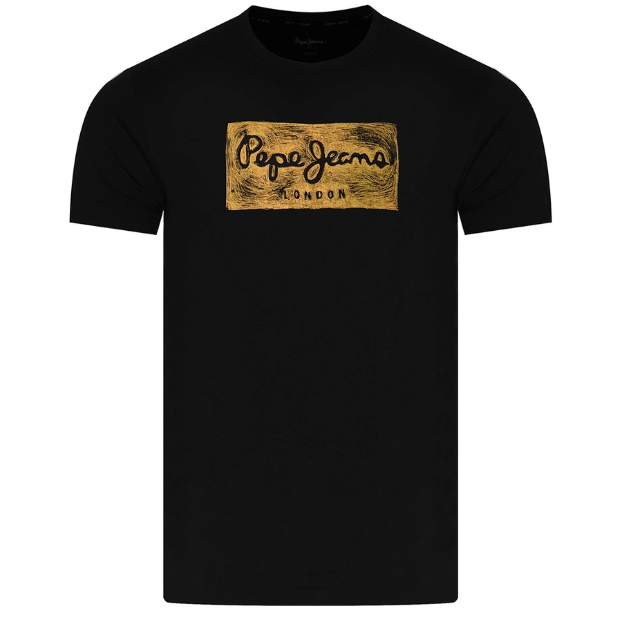 T-shirt Męski PEPE JEANS Oldwive PM508942 Czarny