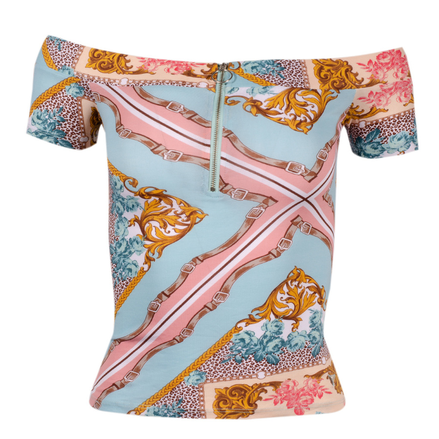 T-Shirt Damski GUESS Logo M1RI28 J1311 Niebieski