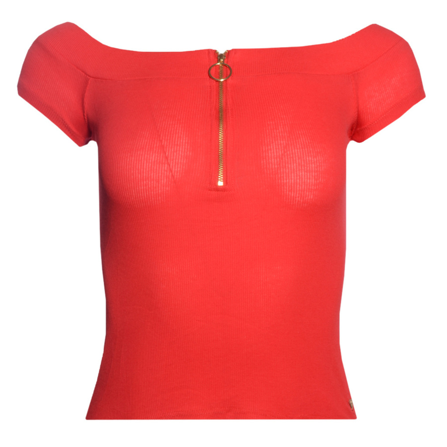 T-shirt Damski GUESS M1RI28 J1311 Czerwony