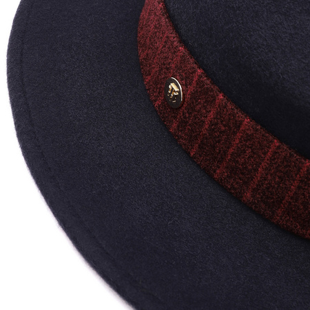 Kapelusz TOMMY HILFIGER Fedora AW0AW13824 Granat