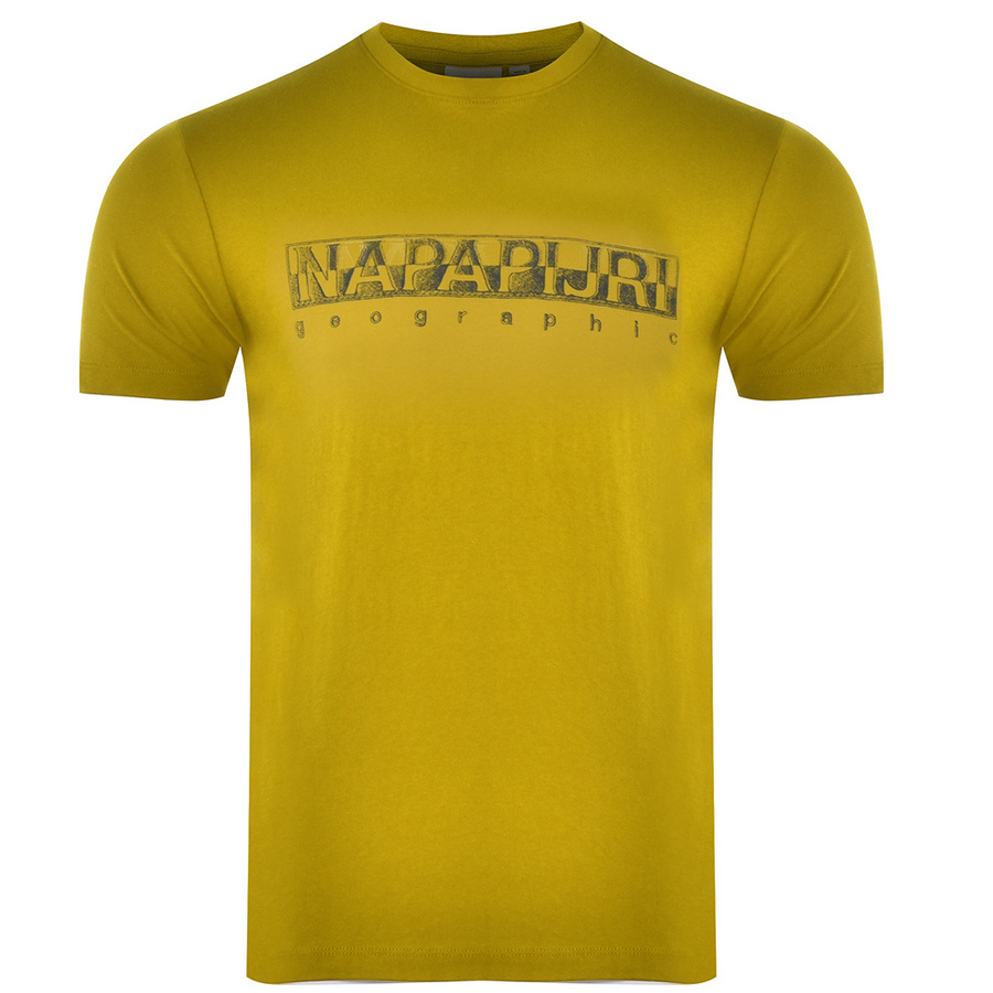 T-shirt Męski NAPAPIJRI NP0A4F9O Limonkowy