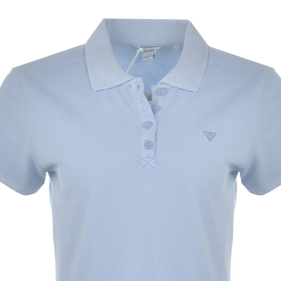 Polo GUESS Logo Pique W1YP38 RAQS0 Slim Fit