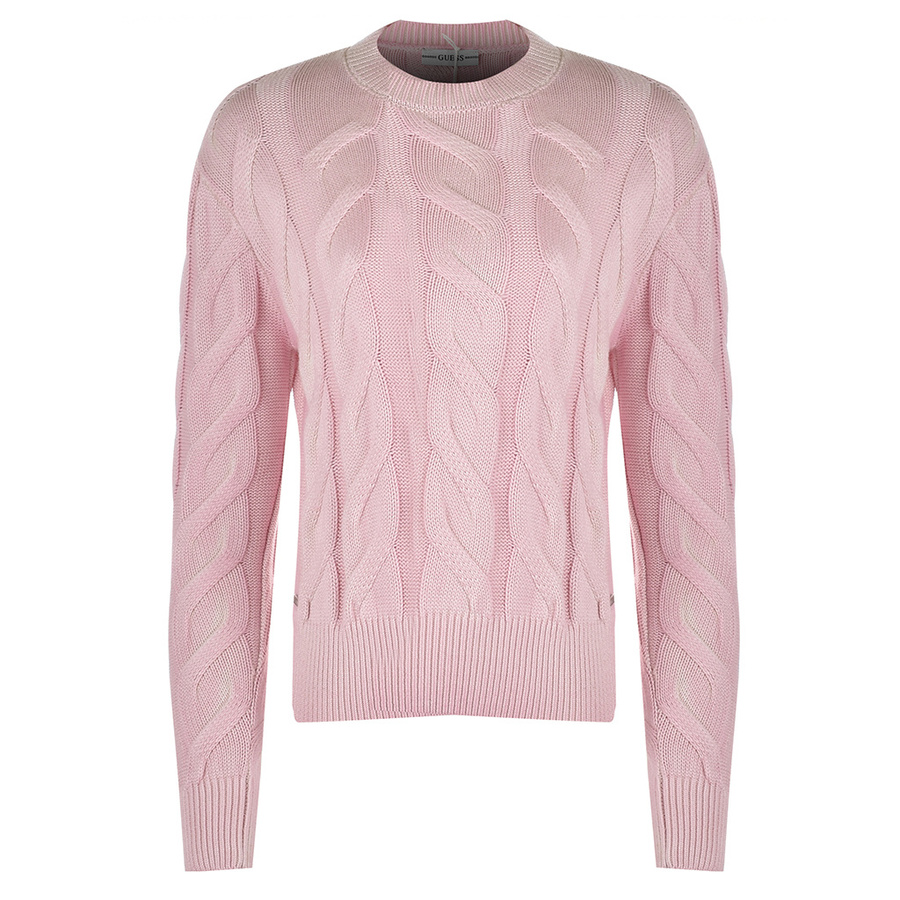 Sweter z dzianiny GUESS M1RI37 I23Z11 Różowy