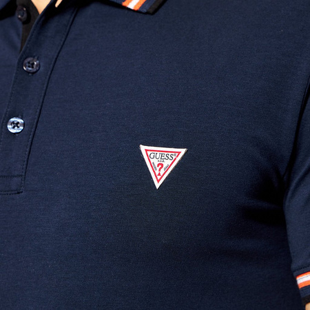 Koszulka Polo Męska Guess M1RP66 J1311 Granatowy