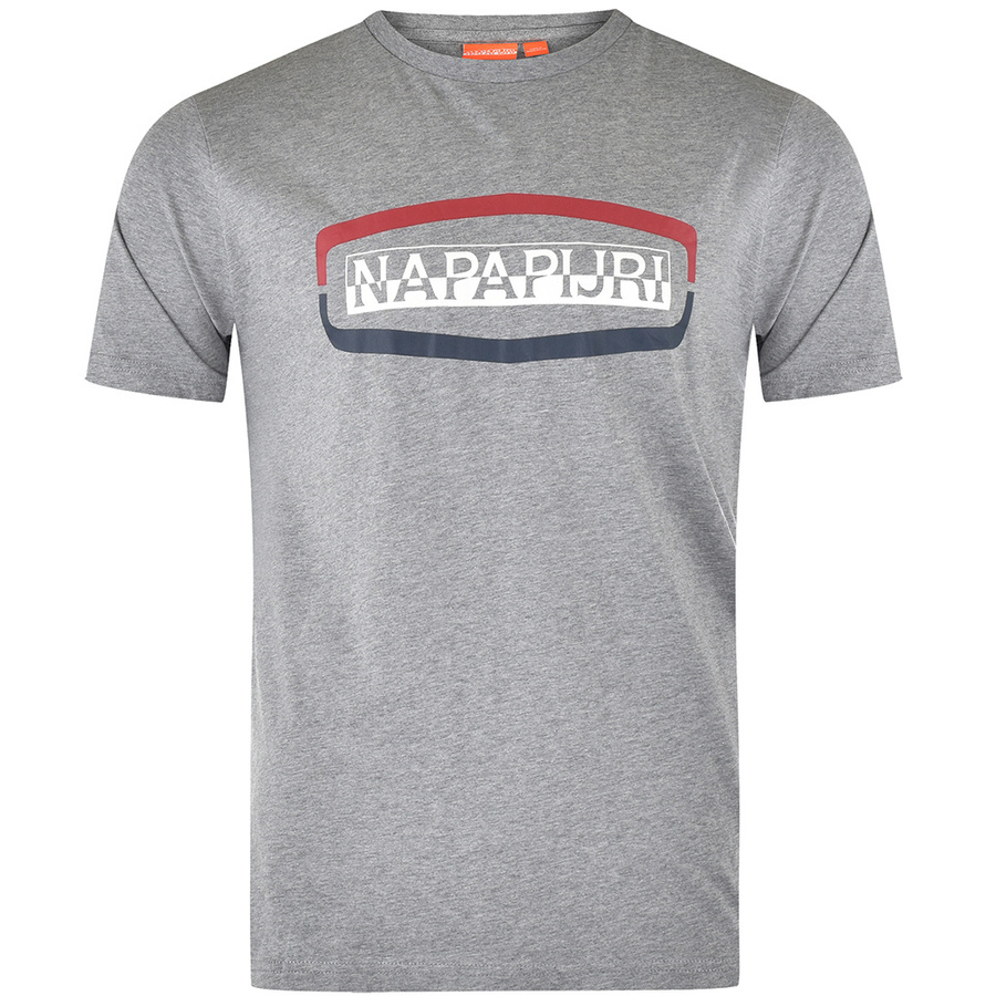 Napapijri T-Shirt Męski NP0A4GDRGAE Szary