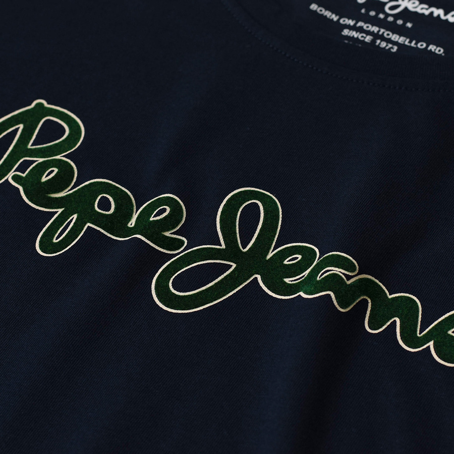 Longsleeve PEPE JEANS Logo PM508273 Granatowy