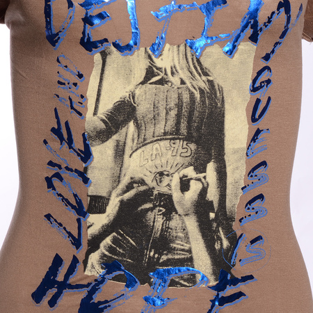 T-shirt Damski GUESS Q2GII3 KB6N1 Brązowy