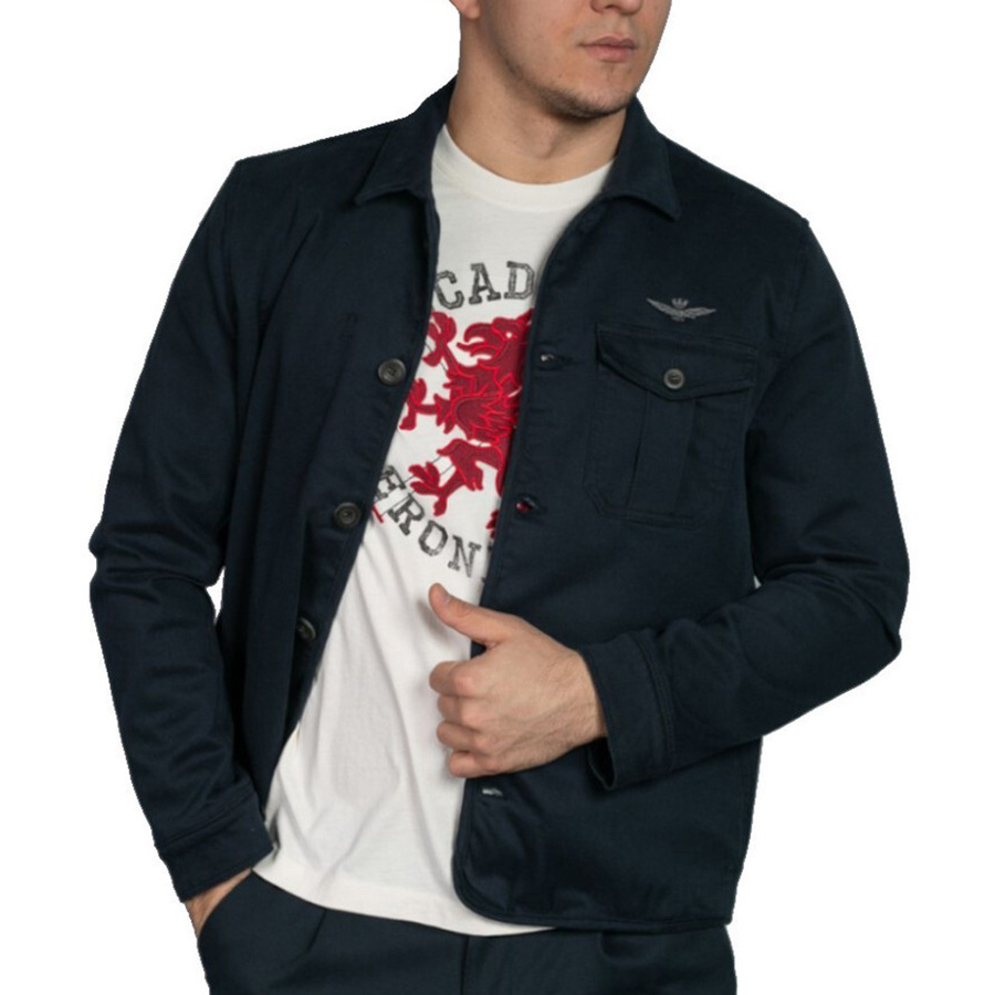 Kurtka Aeronautica Militare 241AC021CT3247 Granatowa