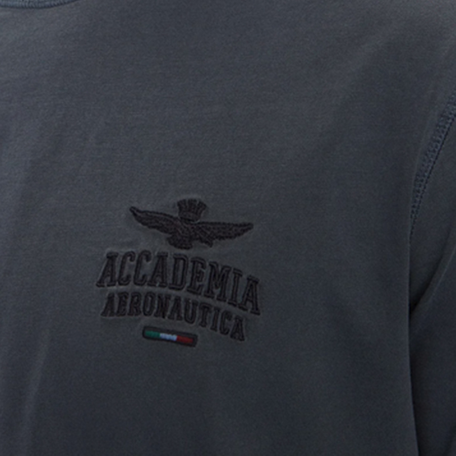 T-shirt Męski Aeronautica Militare 242TS2302J652 Granatowy
