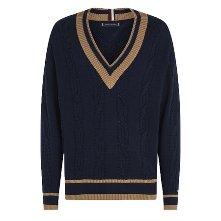 Sweter TOMMY HILFIGER MW0MW31012 Granatowy