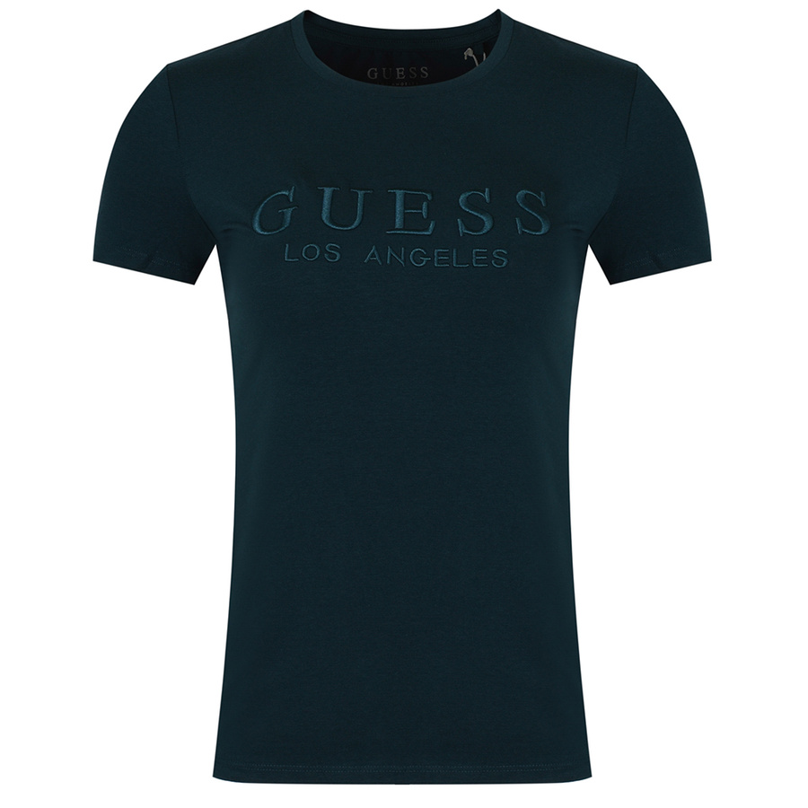 T-Shirt Damski GUESS Logo M1RI28 J1311 Zielony