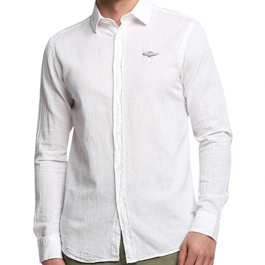 Koszula Męska Aeronautica Militare 221CA1198CT2943 Biała