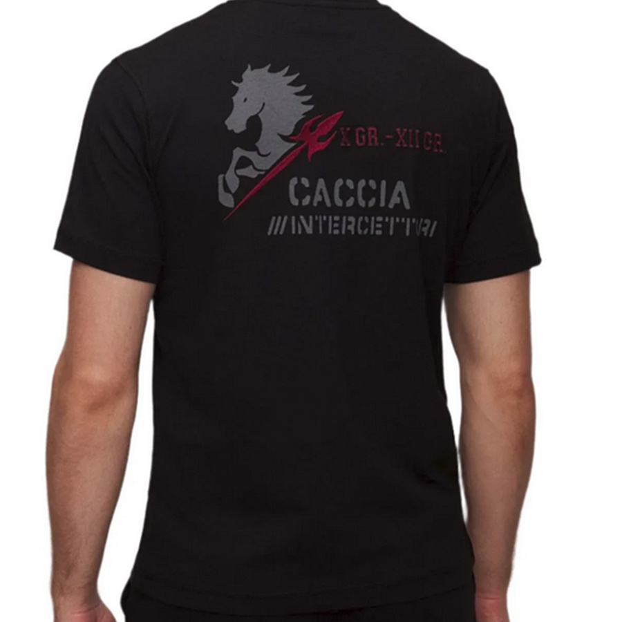 T-shirt Męski Aeronautica Militare 242TS2326J641 Czarny