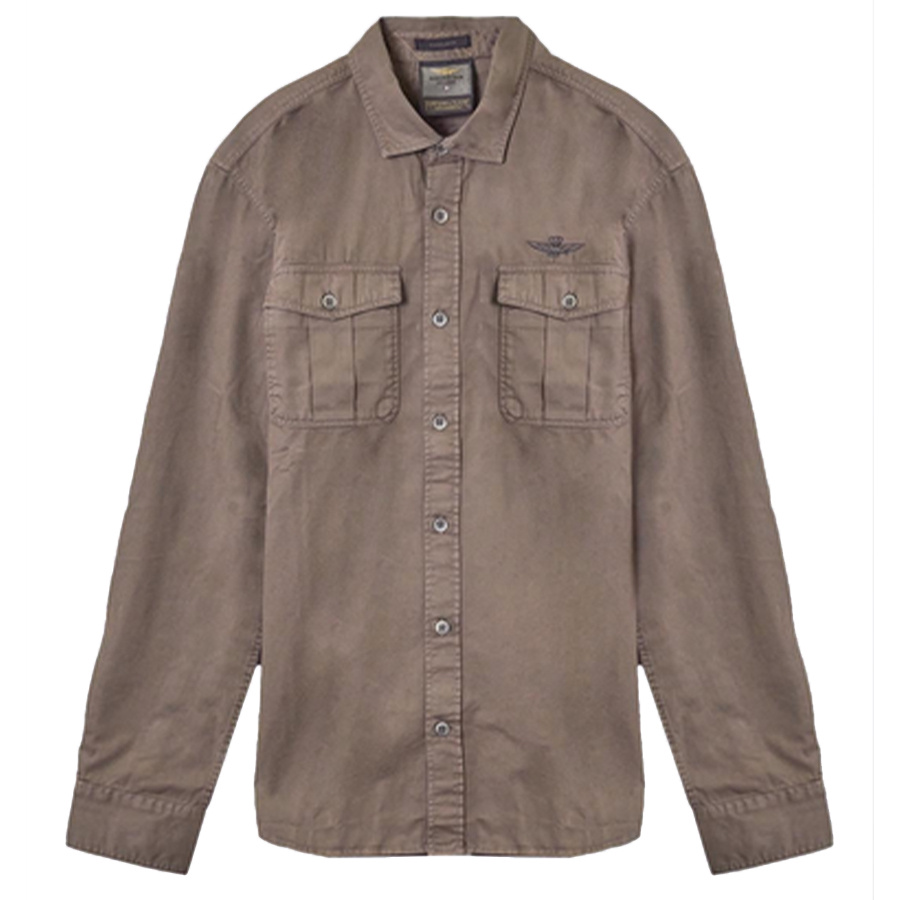 Koszula Męska Aeronautica Militare 242CA1258CT3408 KHAKI