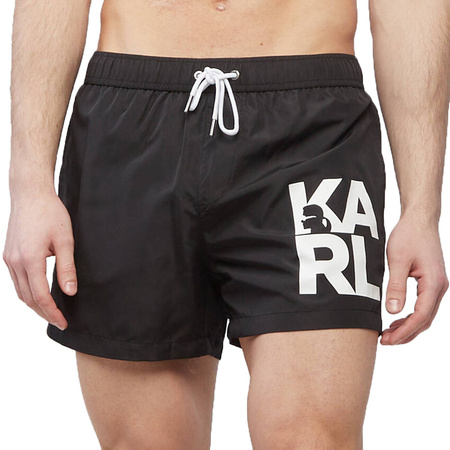 Szorty Kąpielowe KARL LAGERFELD KL22MBS08 Czarny