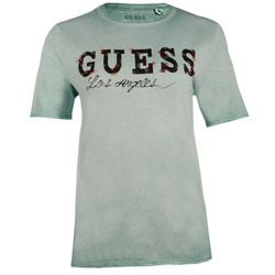 T-shirt Damski GUESS W9GI0K KA0U0 Zielony