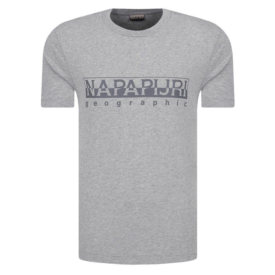 T-shirt Męski NAPAPIJRI N0YIJ9 Regular Fit Szary