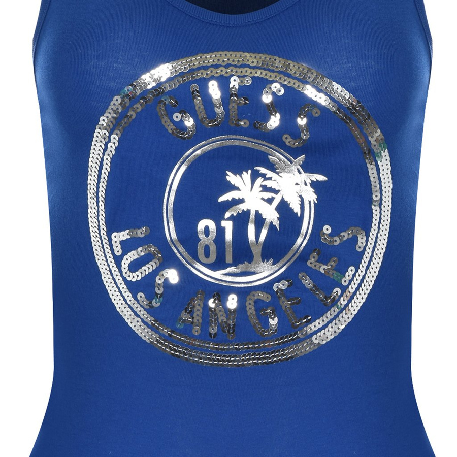 Top Damski GUESS Tank M0GI76 I3Z00 Niebieski