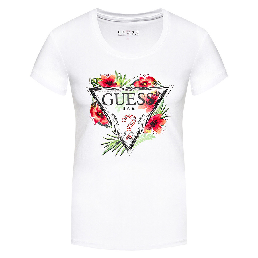 T-Shirt Damski GUESS Rebecca W1GI0N J1311 Bialy