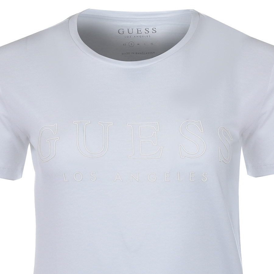 T-Shirt Damski GUESS Logo W0GI69 R8G01 Bialy