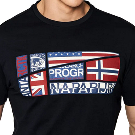 NAPAPIJRI T-Shirt S-Turin NP0A4G34 Granatowy