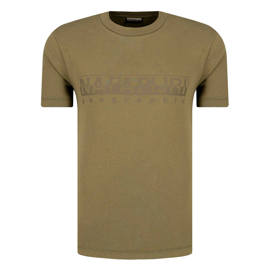 T-shirt Męski NAPAPIJRI N0YIJ9 Regular Fit Khaki