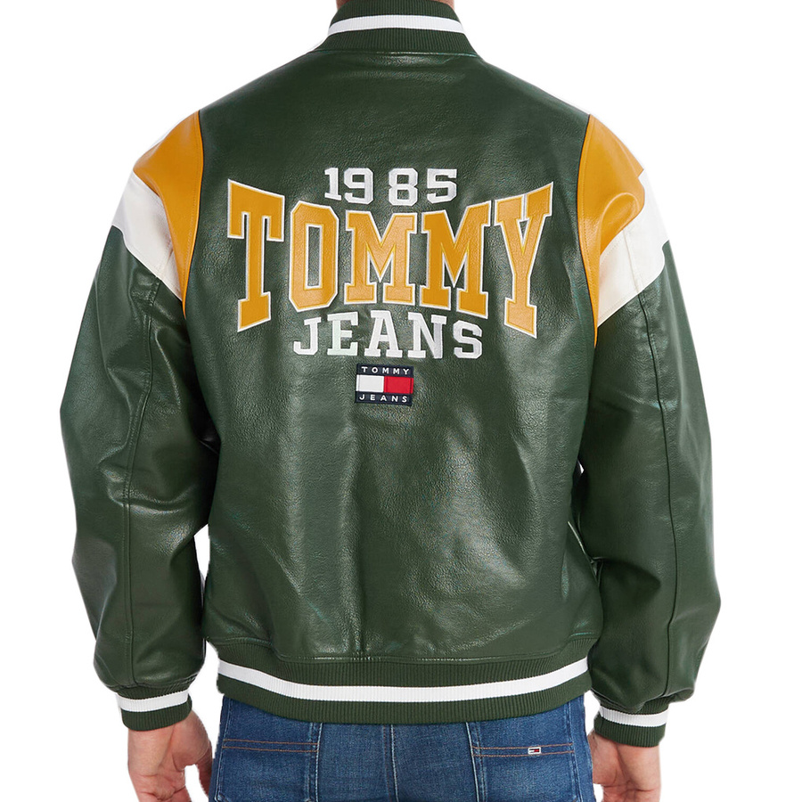 Kurtka TOMMY JEANS DM0DM16627 Relaxed Fit Zielony