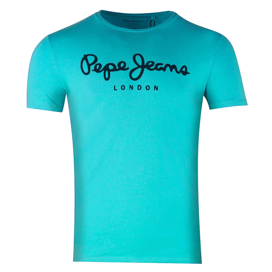 T-shirt Męski PEPE JEANS Melbourne PM508978 Turkus
