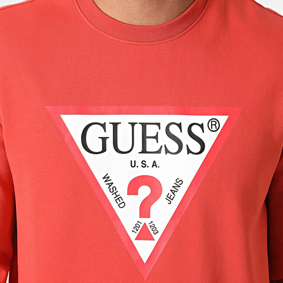 Bluza Meska GUESS M1RQ37 K6ZS1 Slim Fit Orange