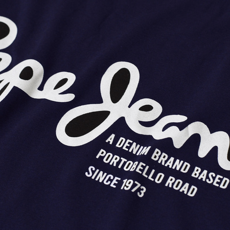 T-shirt Męski PEPE JEANS Oldwive PM508942 Granat