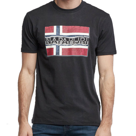 T-Shirt Męski NAPAPIJRI NP0A4FRR Czarny
