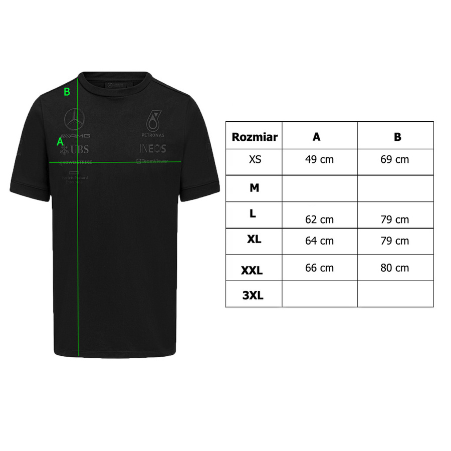 T-shirt Mercedes AMG Petronas F1 2023 Stealth