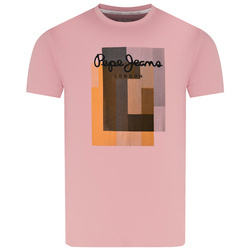 T-shirt Męski PEPE JEANS Oldwive PM508942 Różowy