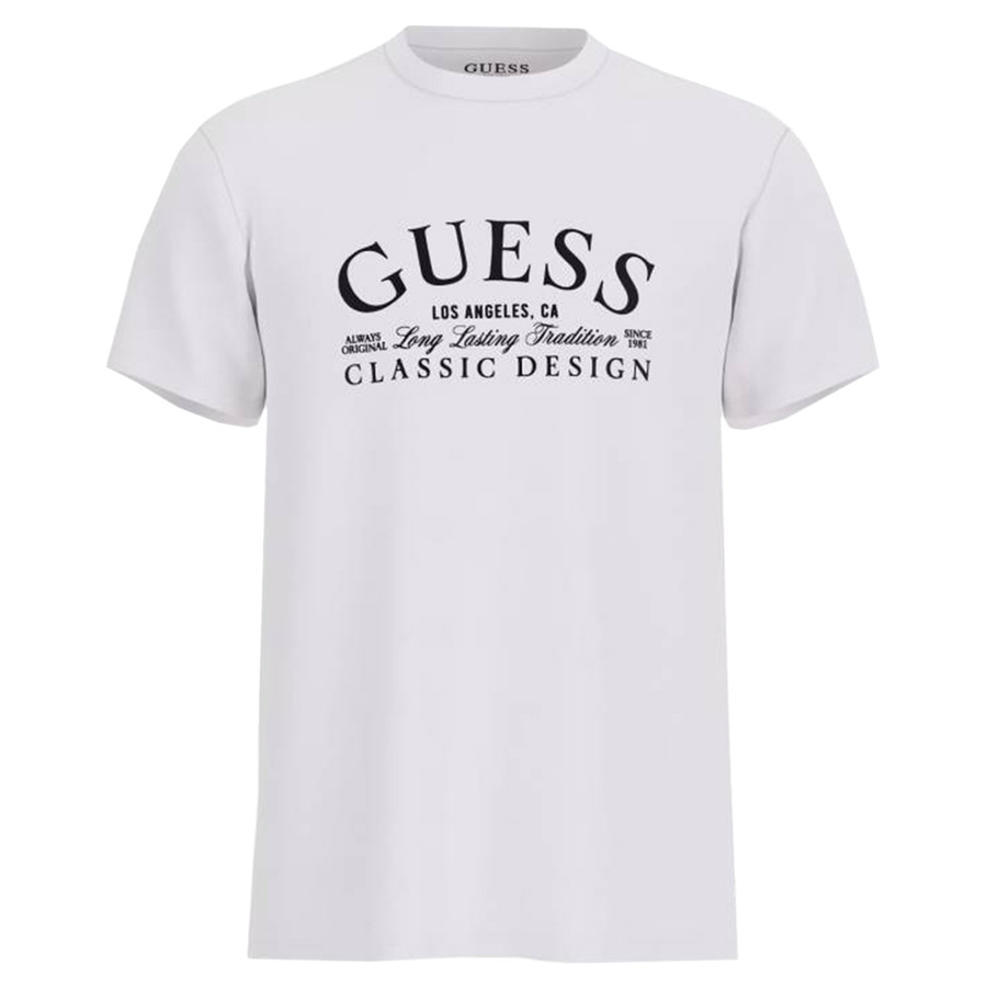 T-Shirt Męski GUESS M5RI43 K9RM1 Biały