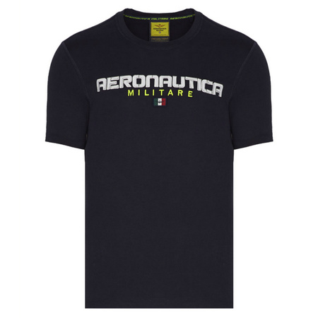 T-shirt Męski Aeronautica Militare 231TS2064J602 Granatowy
