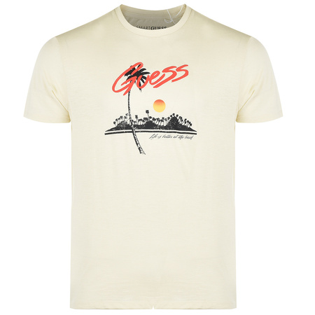 T-shirt GUESS Surfer Life Tee M2GI08 J1311 Beżowy