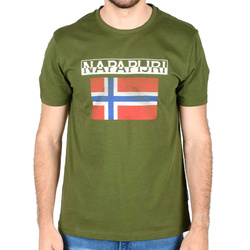 Napapijri T-Shirt Męski NP0A4F7C0021 Zielony -40%