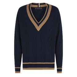 Sweter TOMMY HILFIGER MW0MW31012 Granatowy