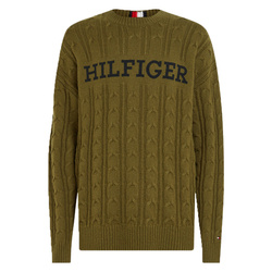 Sweter TOMMY HILFIGER Oversize MW0MW33082 Zielony