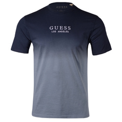 T-Shirt Męski GUESS Alessio X3RI01 KAK90 Niebieski