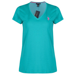 T-shirt Damski U.S. POLO ASSN. 21350806 Turkusowy