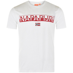T-shirt NAPAPIJRI Logo  NP0A4GDQ Biały