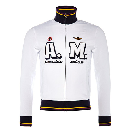 BLUZA MĘSKA AERONAUTICA MILITARE Biała