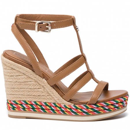 Espadryle Damskie TOMMY HILFIGER FW0FW03821Brazowy